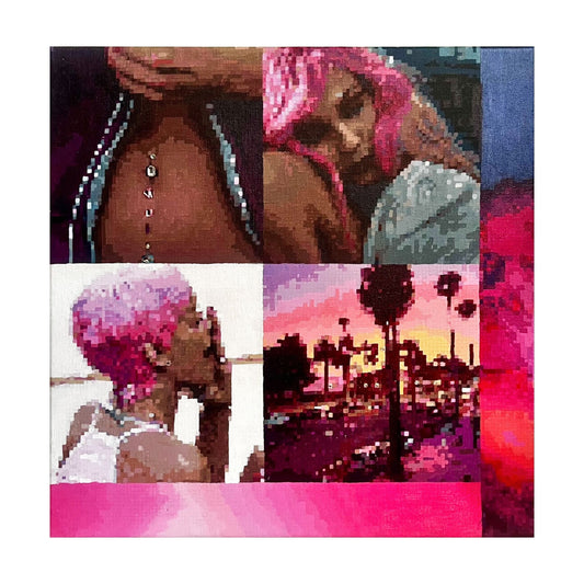 hot pink print